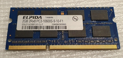 Memoria Ram Elpida 2gb 2rx8 Ddr3Ebj21ue8bfuo-dj-f