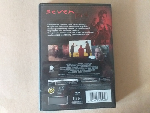 Pelicula Siete Pecados Capitales/ David Fincher (Usado)