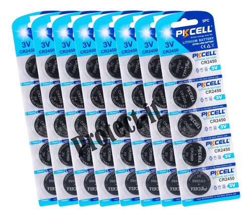 40 Pilas Cr2450 De Litio 3v Cr-2450 De Tipo Boton