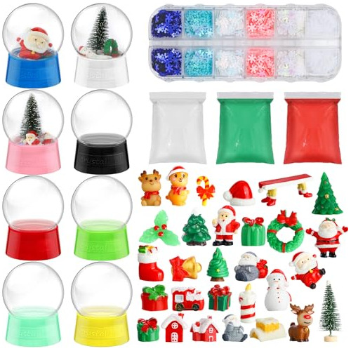 Kit De 43 Piezas Hacer Tus Propios Globos De Nieve De N...