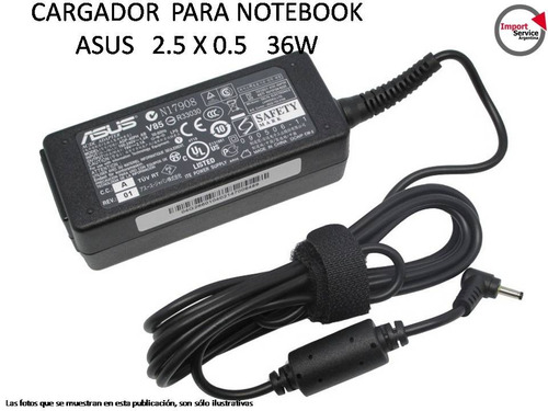 Cargador  Para Notebook   Asus   2.5 X 0.5   36w