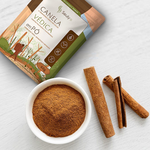 Kit 6 Canela Do Ceilão Em Pó Souly 60g Védica
