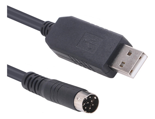 Cable Comunicacion Serie Usb 8 Pine Mini Din Rs232 Para Ls