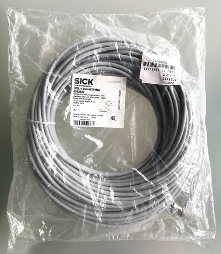 Sick Dol-1204-w25mni Cabo Com Conector Femea Angular M12