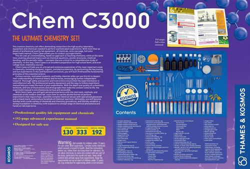 Juego De Química Thames Y Kosmos Chem C3000 Versión 2.0
