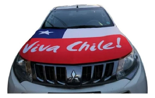 Cubre Capot Funda Estuche Forro Bandera Chile Patria 