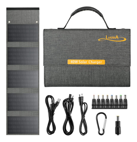 Liarba Panel Solar De 40 W, Cargador De Panel Solar Profesio