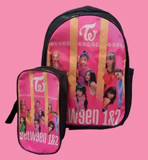 Mochilas De Twice Y Lovelys, Con Cartuchera, Mochila Kpop