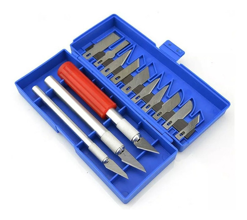 Set Bisturi Cuchillos Grabador 13 Piezas 