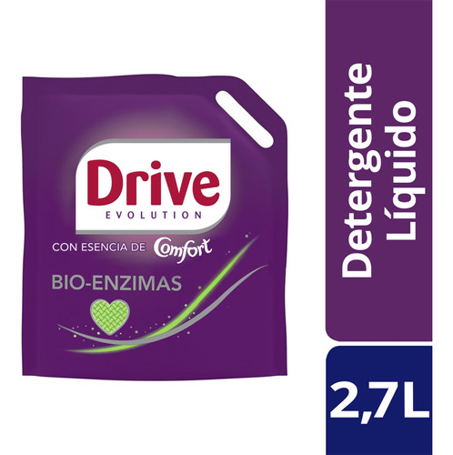 Drive Detergente Líquido Bioenzimas Con Toque Comfort  2,7lt