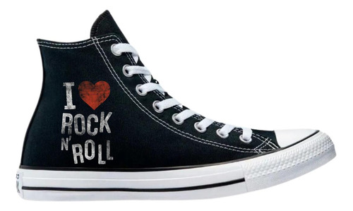 Tenis Converse Chuck Taylor All Star Bota I Love Rock 613n