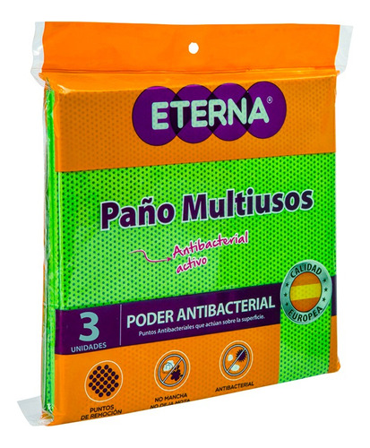 Combo Paño Multiuso Antibac3x2