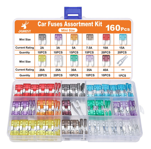 Kit De Minifusibles Jorest De 160 Piezas Con Extractor Autom