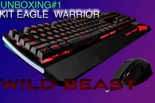 Kit de teclado y mouse gamer Eagle Warrior G75