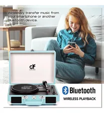 Imagen 2 del producto Tocadiscos 2 Altavoces Incorporados, Tocadiscos De Vini...