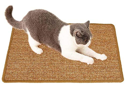Imagen 1 de 5 de Ccopnts Alfombrilla Para Raspar Gatos De Sisal Natural, Alfo