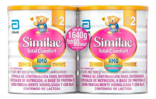 Similac Total Comfort 2 Formula Lactea Leche Vainilla 1.6 Kg