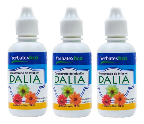 Pack 3 Extractos De Dalia En Gotas 30ml