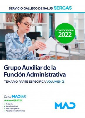 Libro Grupo Auxiliar De La Funcion Administrativa Sergas ...