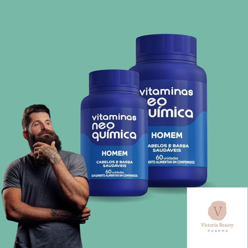 Kit Casal Homem 60 Cpr + Mulher 60 Cpr - Neo Química Sem Sabor