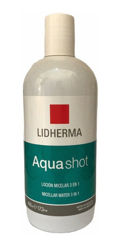 Imagen 1 de 5 de Lidherma Agua Micelar Aquashot Locion 500ml