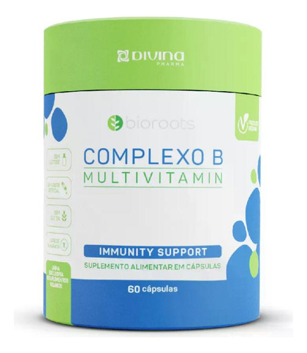Bioroots Complexo B Multivitamin 60 Cápsulas