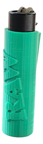 Capa Isqueiro Clipper Raw Personalizada Verde