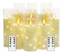 Comprar ~? Kakoya Velas Led Sin Llama Con Temporizador 9 Pc Velas Pa
