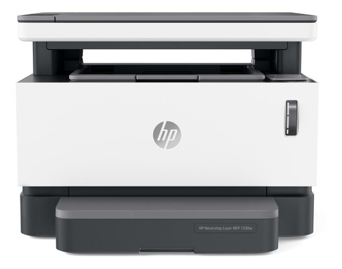 Imagen 1 de 3 de Impresora multifunción HP Neverstop 1200w con wifi blanca y gris 220V - 240V