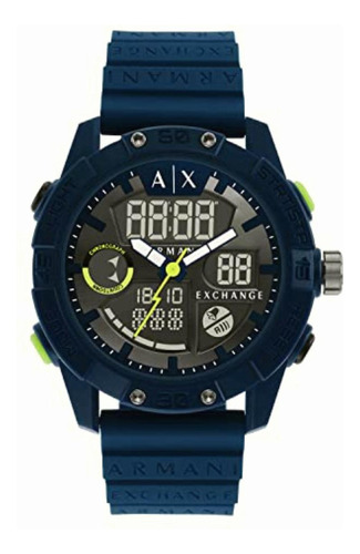 Reloj Armani Exchange Ax2962 D-bolt De Silicona En Color