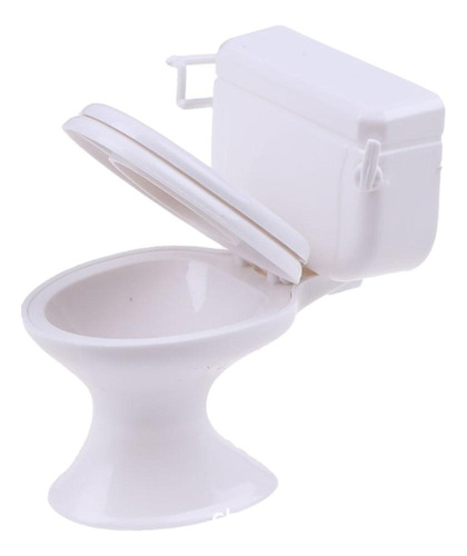 5 Muebles De Casa De Muñecas Blanca Modelo De Baño De