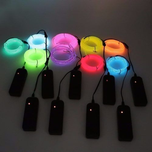 Imagen 2 de 2 de Hilo Neon Led 1mt C/interruptor A Pilas Aa. Arealed Rosario