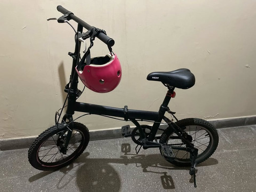 Bicicleta Plegable Rodado 16 Negro 16 " (Usado)