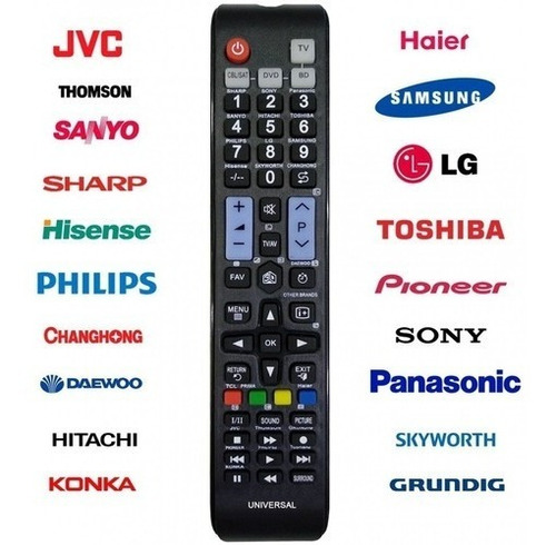 Controle Remoto Universal Smatv Led Lcd Dvd Som Parabólica