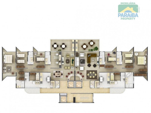 Imagem 4 de 15 de Apartamento Residencial À Venda, Bessa, João Pessoa - Ap0521 - Ap0521
