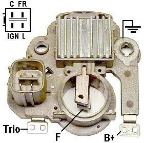  Regulador Alternador Honda Crv / Fit / Civic Del Sol  