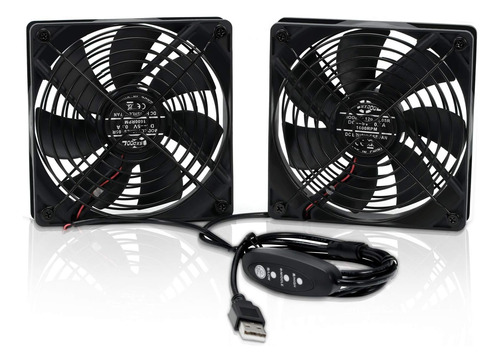 Sxdool Ventilador De Refrigeración Para Computadora Usb Dual