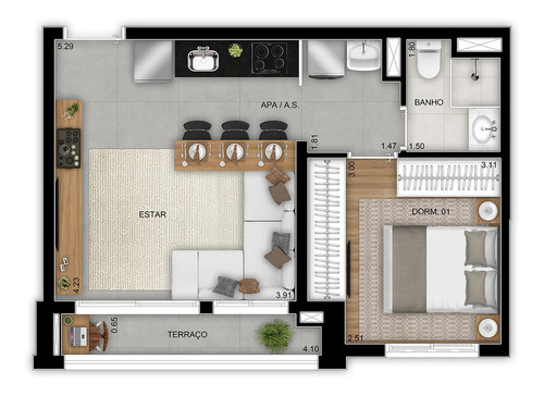 Imagem 14 de 15 de Apartamento À Venda No Bairro Vila Prudente - São Paulo/sp - O-17805-30187