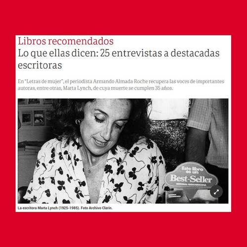 Imagen 3 de 8 de Libro Entrevistas Letras De Mujer Armando Almada Roche