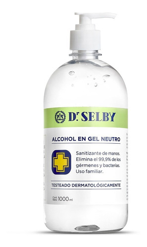 Alcohol En Gel Neutro Dr Selby 1 Litro Universo Binario