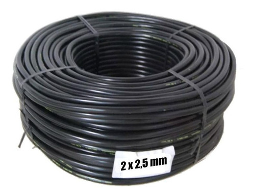 Imagen 1 de 1 de Cable Tipo Taller 2 X 2.5 Mm Rollo De 10 Ms Alargues Y Audio