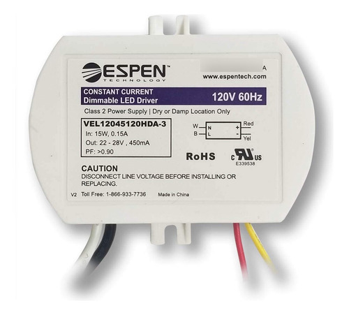 Espen Led Driver Triac Dimming Corriente Constante Max Ma