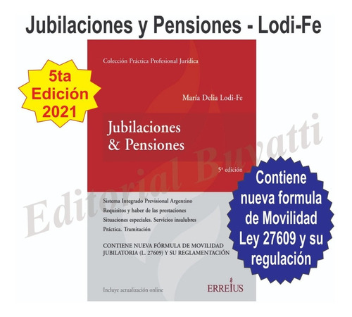 Jubilaciones & Pensiones 5° Edición - María Delia Lodi-fe