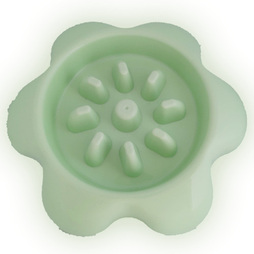 Plato Para Comer Lento Para Perro Color Verde