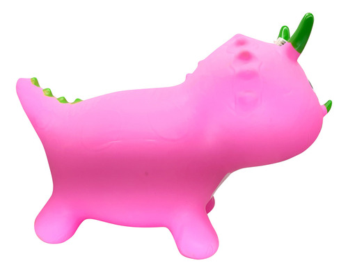 Montable Brincolin Inflable Para Niños Dinosaurio Rosa