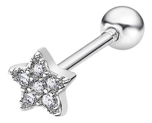 Piercing Lp3368-9/1 Lotus Silver Mujer Ear Party