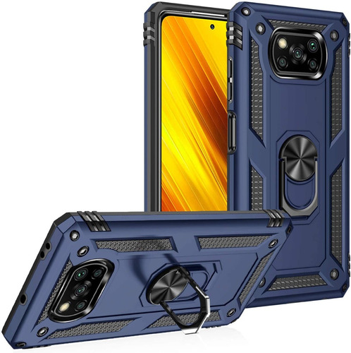 Funda Reforzada Anillo Compatible Con Pocophone X3 Nfc Pro