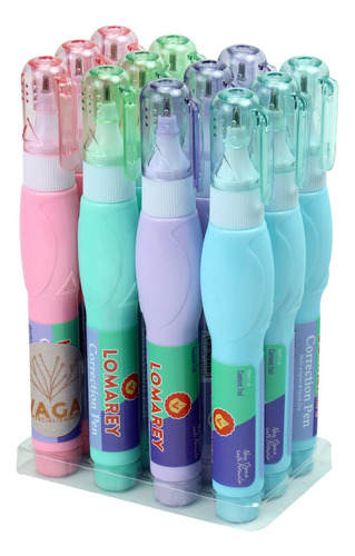 Corrector Liquido Tipo Pluma Paquete Con 12 Pzas Lomarey