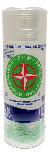 Bolsa De Plástico 35x45cm Biodegradable En Rollo (3 Rollos)