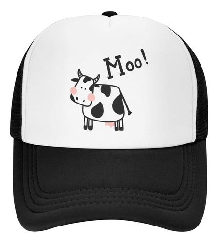 Vunko Gorra Malla Papá, Ajustable, Lavada, Linda Vaca Moo,